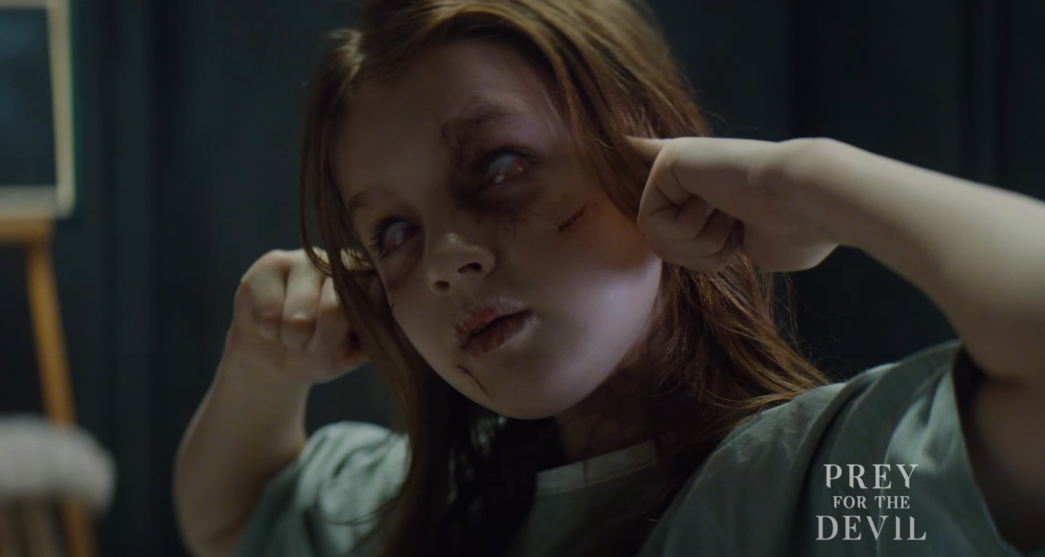 PREY FOR THE DEVIL (2022) 20 reviews plus two trailers, two clips and