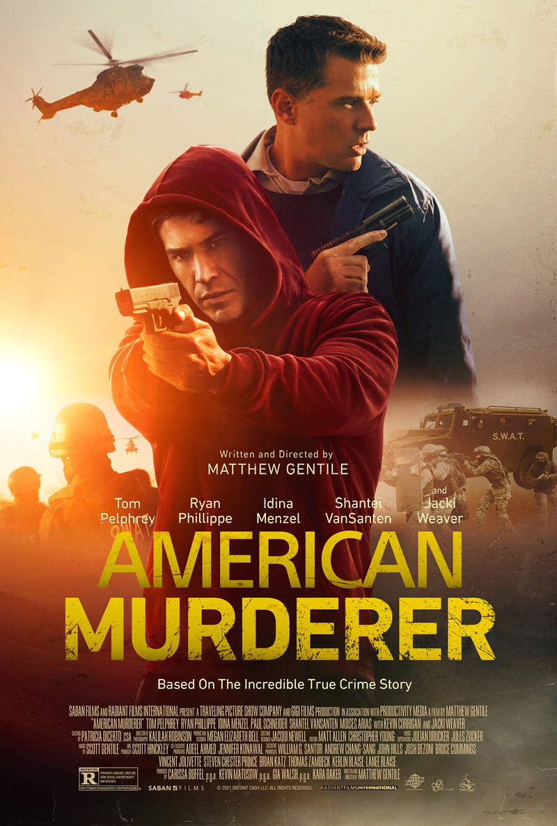 American Murderer Movie Film True Crime Thriller 2022 Tom Pelphrey Poster 1 